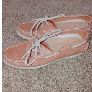 Sperry Top Sider Womens Pink Shoes Size 5.5M beautiful!